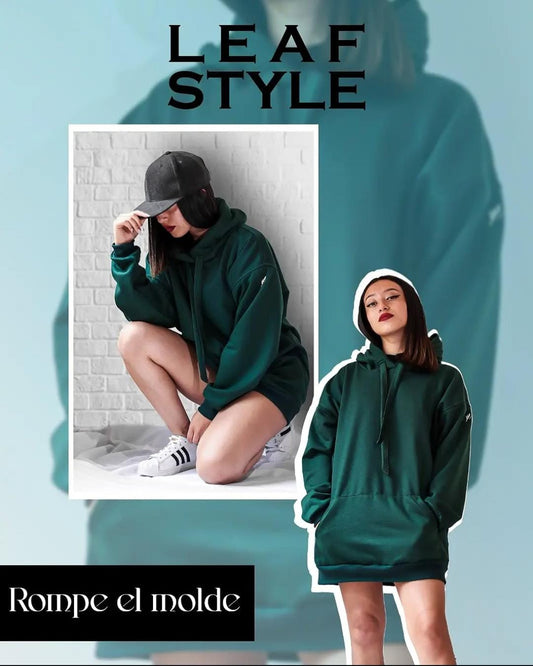 Buzo Oversize con Capucha Leaf Style – Rompe el Molde